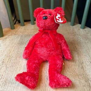 Ty Red Beanie Baby— Sizzle